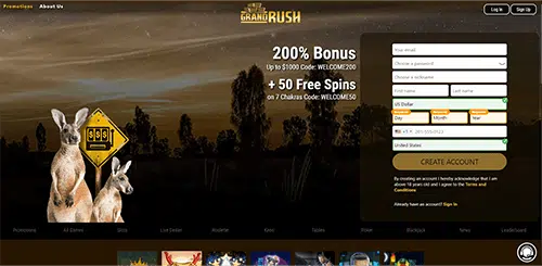 Grand Rush Casino Games